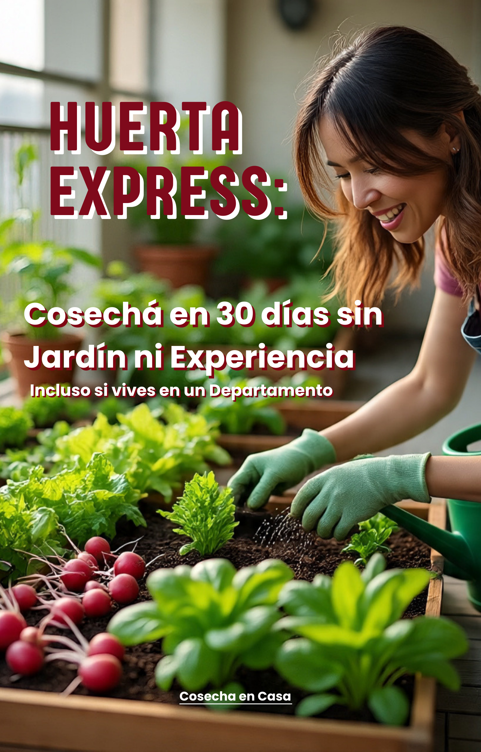 Huerta Express: Cosechá en 30 Días Sin Jardín Ni Experiencia